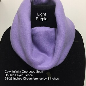 Purple Infinity Scarf, Pull Over One Loop Cowl Neck Scarf, Tube Scarf, Gaitor Scarf, Turtle Neck Scarf, Warm Neck Scarf, Fleece Scarf