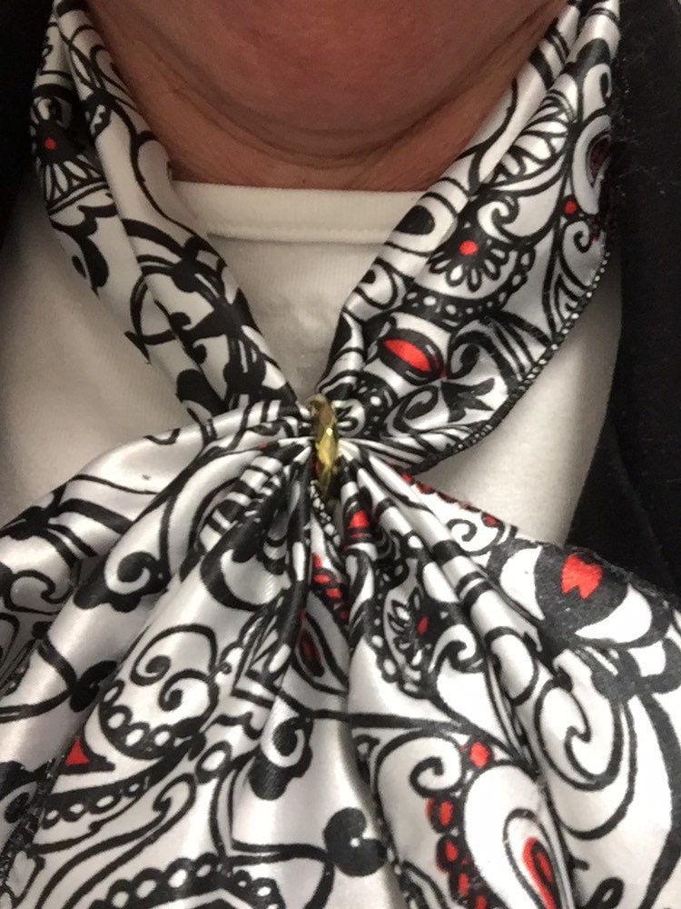 White Scarf Earrings Set Statement Scarf Lady Easy Wear Etsy UK