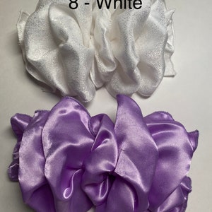 Large Hair Bow, Stays-Puffy, 7 x 4.5 Inch Hair Bow, Wired Fabric Ribbon, Custom Made Filament-Edged, Hair Bow, French Barrette Hair Bow image 5