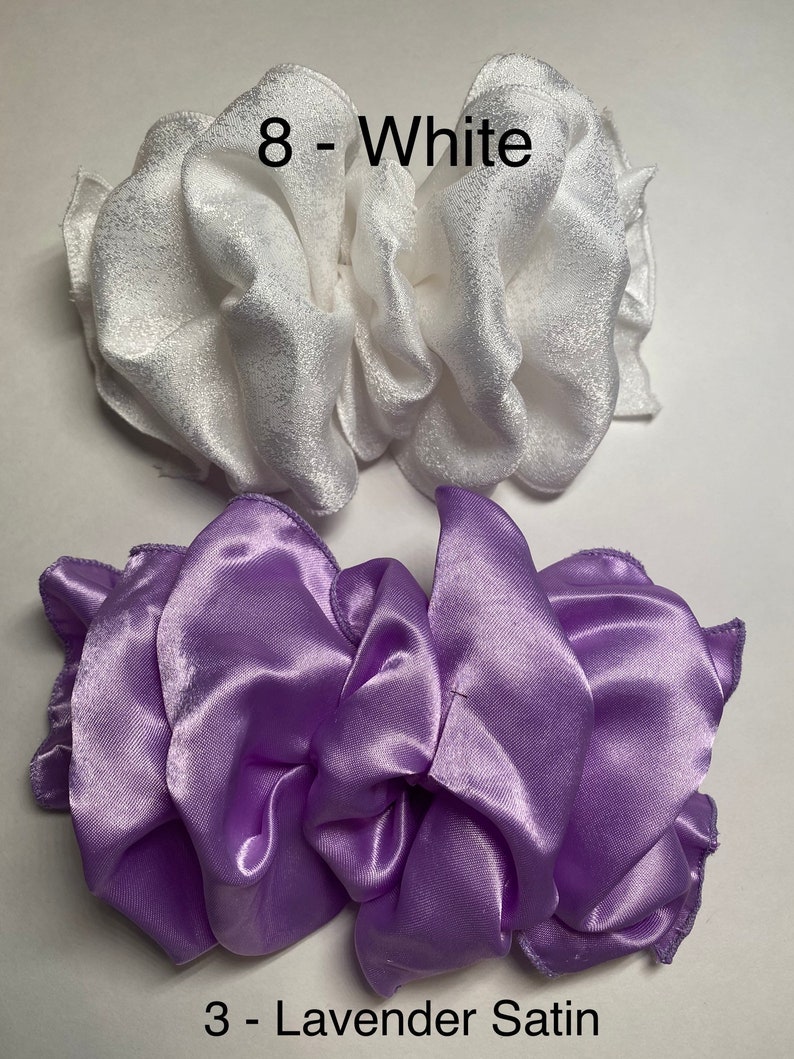 Large Hair Bow, Stays-Puffy, 7 x 4.5 Inch Hair Bow, Wired Fabric Ribbon, Custom Made Filament-Edged, Hair Bow, French Barrette Hair Bow image 5