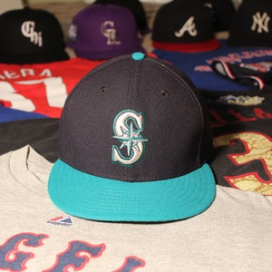 Seattle Mariners Hat New Era 59fifty Mlb Fitted Cap Authentic Etsy Seattle Mariners Hat New Era 59fifty Mlb Fitted Cap Authentic Etsy
