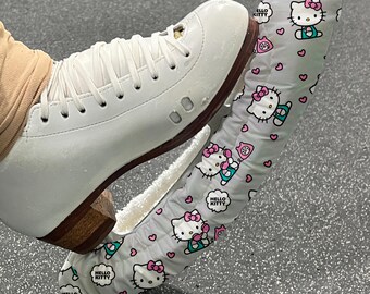 Hello Kitty Figure Skating Soakers – Terry Cloth & Foam Blade Covers