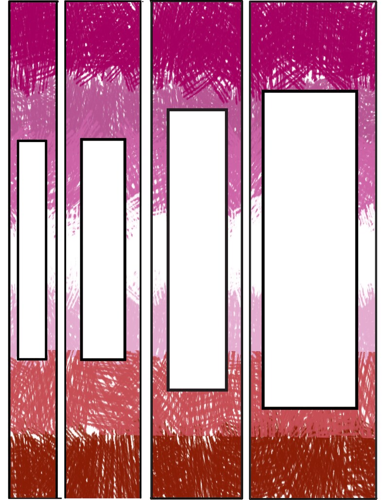 LGBTQ Pride Lesbian FlagBinder and Spine CollectionNot Etsy