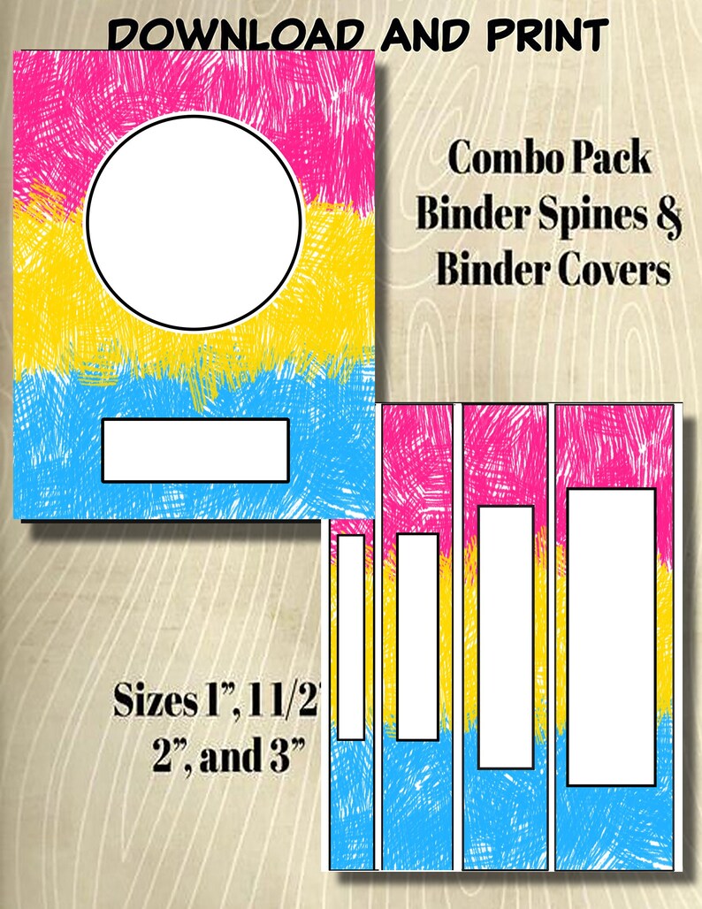 LGBTQ Pride Pansexual FlagBinder and Spine CollectionNot Etsy