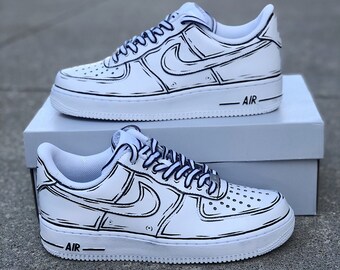 air force 1 white cartoon