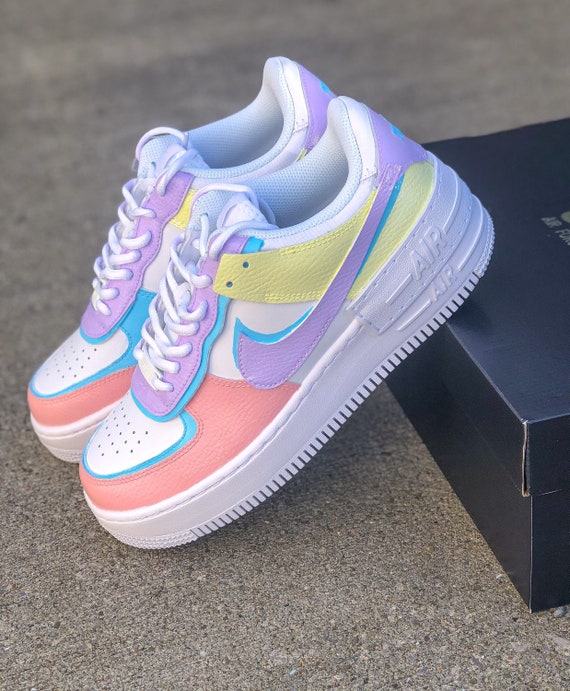 Nike Air Force 1 Shadow Pastel Pink/Purple Drop