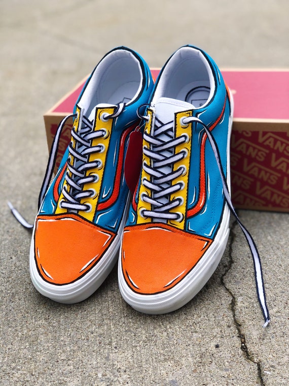 Dibujos animados personalizables Old Skool Vans | Etsy México