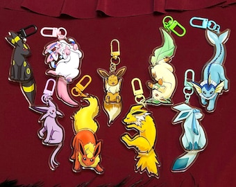 Llaveros de Eeveelution que se mueven