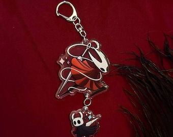 Avispón y Caballero - Llaveros de Silk Song Hollow Knight