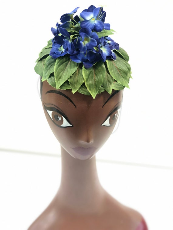 Violetta mini floral hat