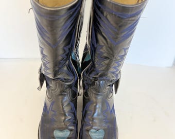Cowboy boots with hearts