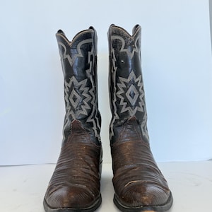 Tony Lama cowboylaarzen van slangenleer
