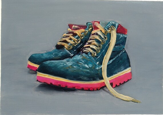 painting on boots