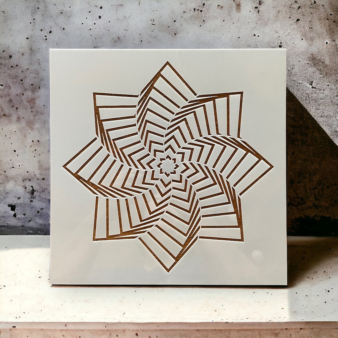 Reusable Mandala Mylar Stencil: 10x10 Art & Craft DIY - Etsy