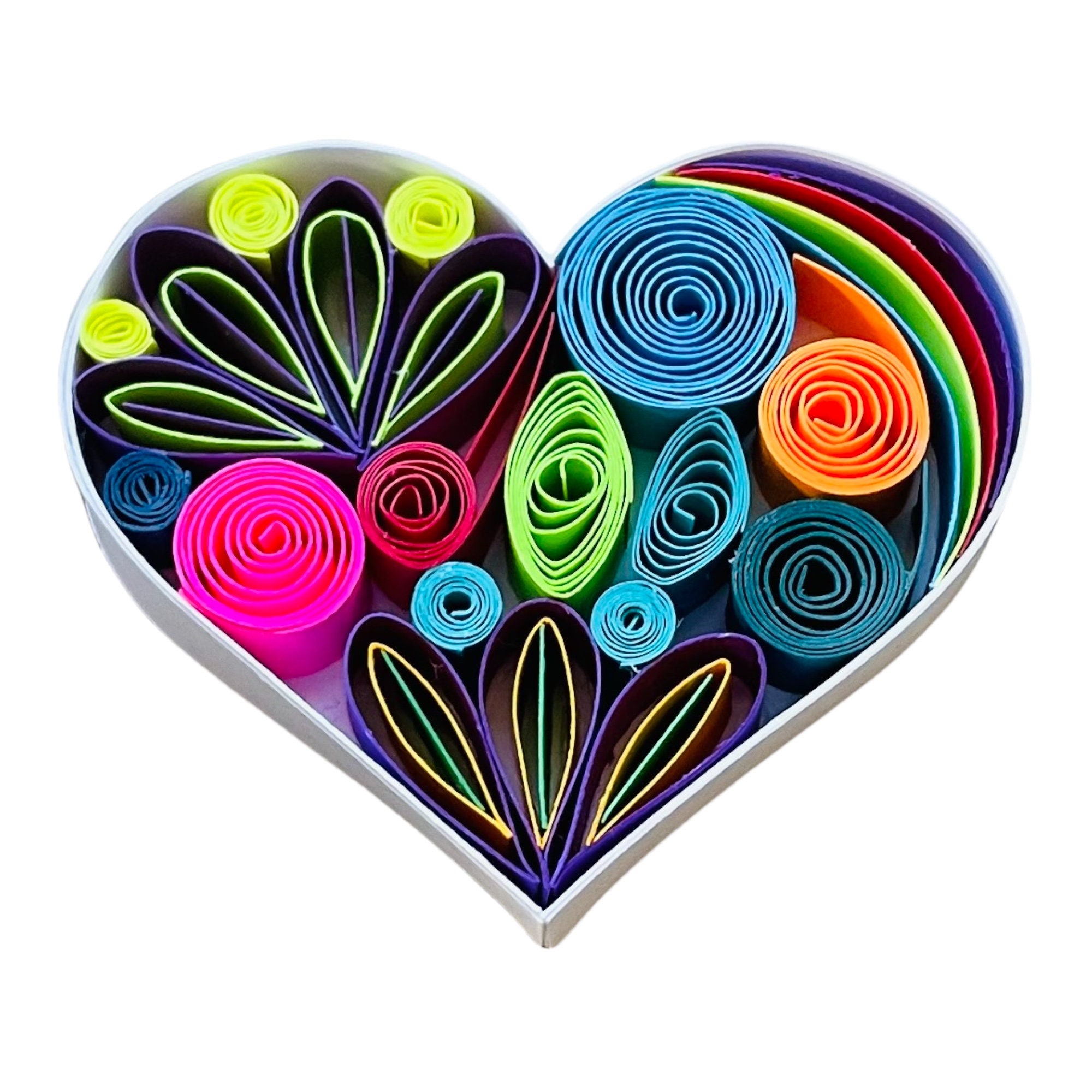 Keepsake Mini Quilled Heart Paper Quilling Sentimental Etsy