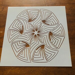Download Mandala Dot Art Stencil 10x10 Reusable Flexible Etsy