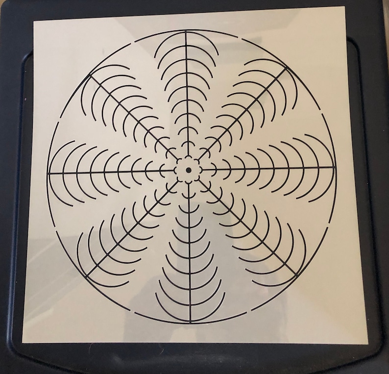 mandala dot art stencil 10x10 reusable flexible etsy australia