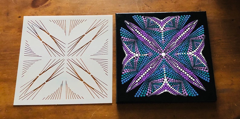 Download 10x10 Reusable Unique Custom Mandala Dot Art Stencil Flexible 3d Mandala Design Stencil Painting Art Collectibles Kromasol Com