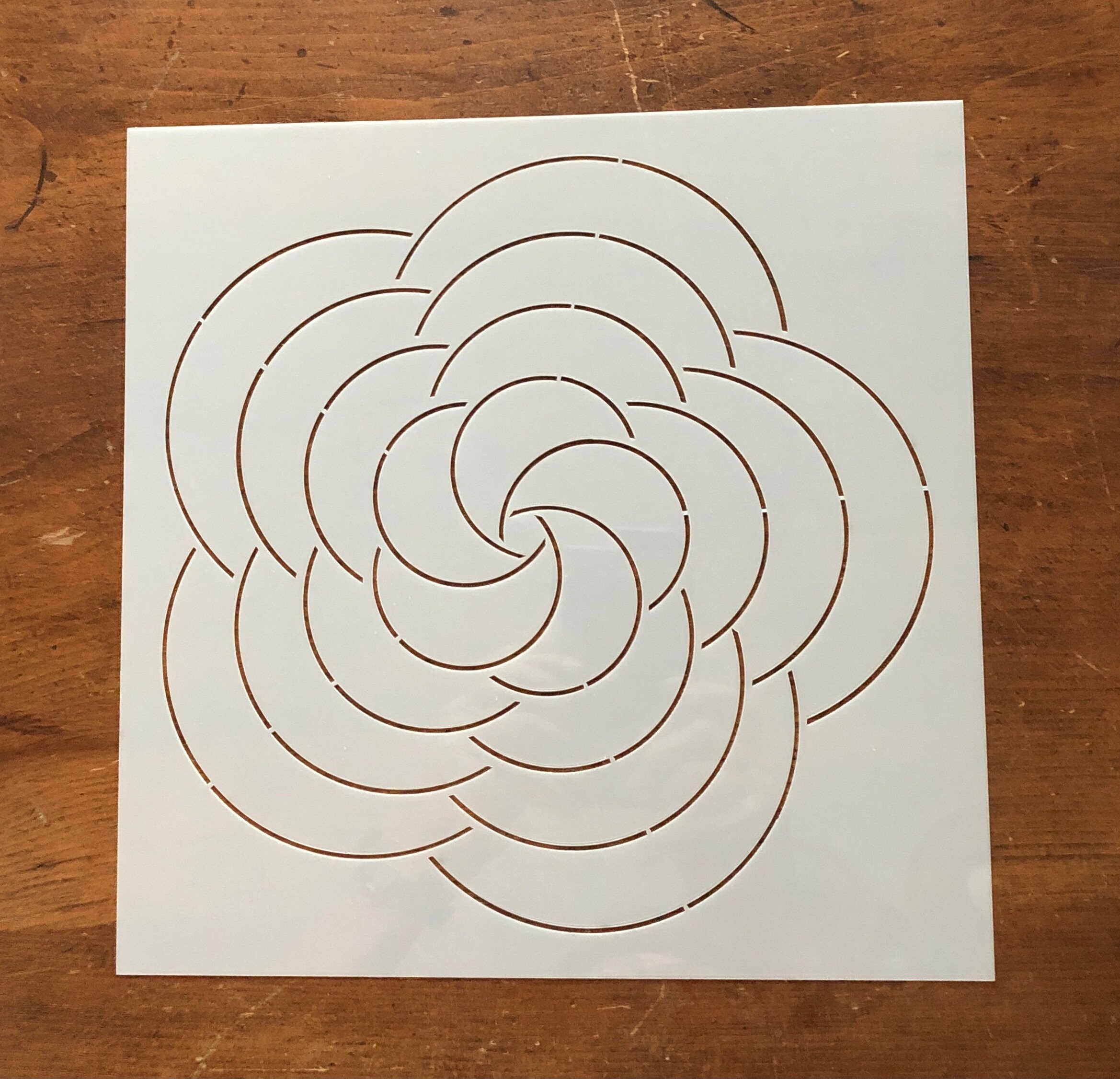 mandala dot art 10x10 mylar stencil reusable flexible high etsy