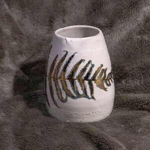 Gold Fern Print Vase
