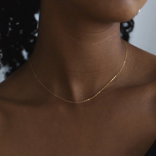 Delicate gold chain • 14k gold filled • fine gold chain