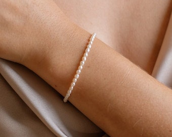 Perlen Armband • 14k Gold Filled • Süßwasserperlen • LINEA