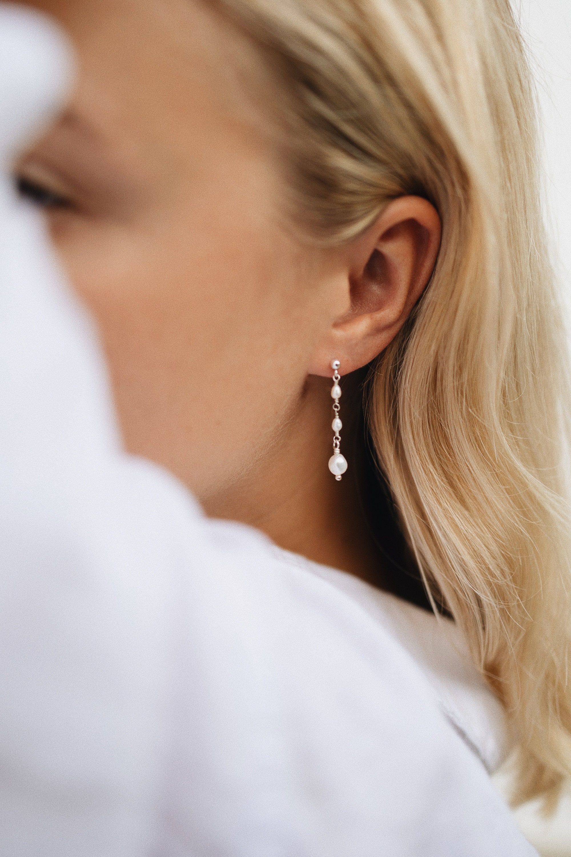 Damen Ohrringe Silber 925 - Hängend Mit Zirkonia, Geschenk Für Frauen