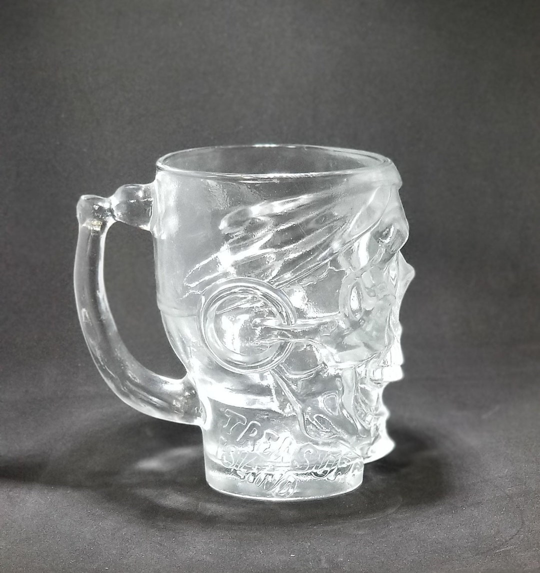 Vintage Glass Beer Mug Treasure Island Casino Souvenir Etsy
