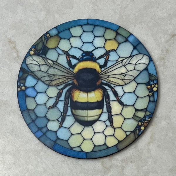 Bee Beverage Coasters / Hostess Gift / Bumble Bee Coasters