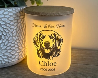 Personalized Memorial Tea Light Holder |Dog Memorial Candle Holder | Pet Memorial Candle Holder | Personalized Dog Memorial