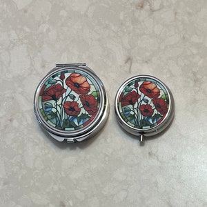 Poppies Pill Box Case | Trinket Box | Jewelry Box