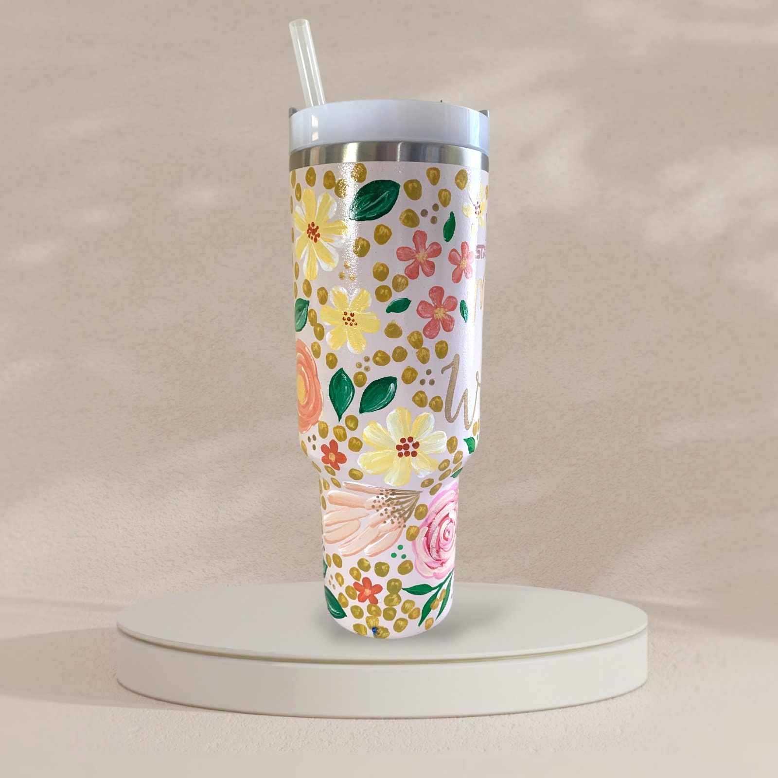 40 oz Mug Custom Stanley Style Tumbler – Tiffany Wild and Free