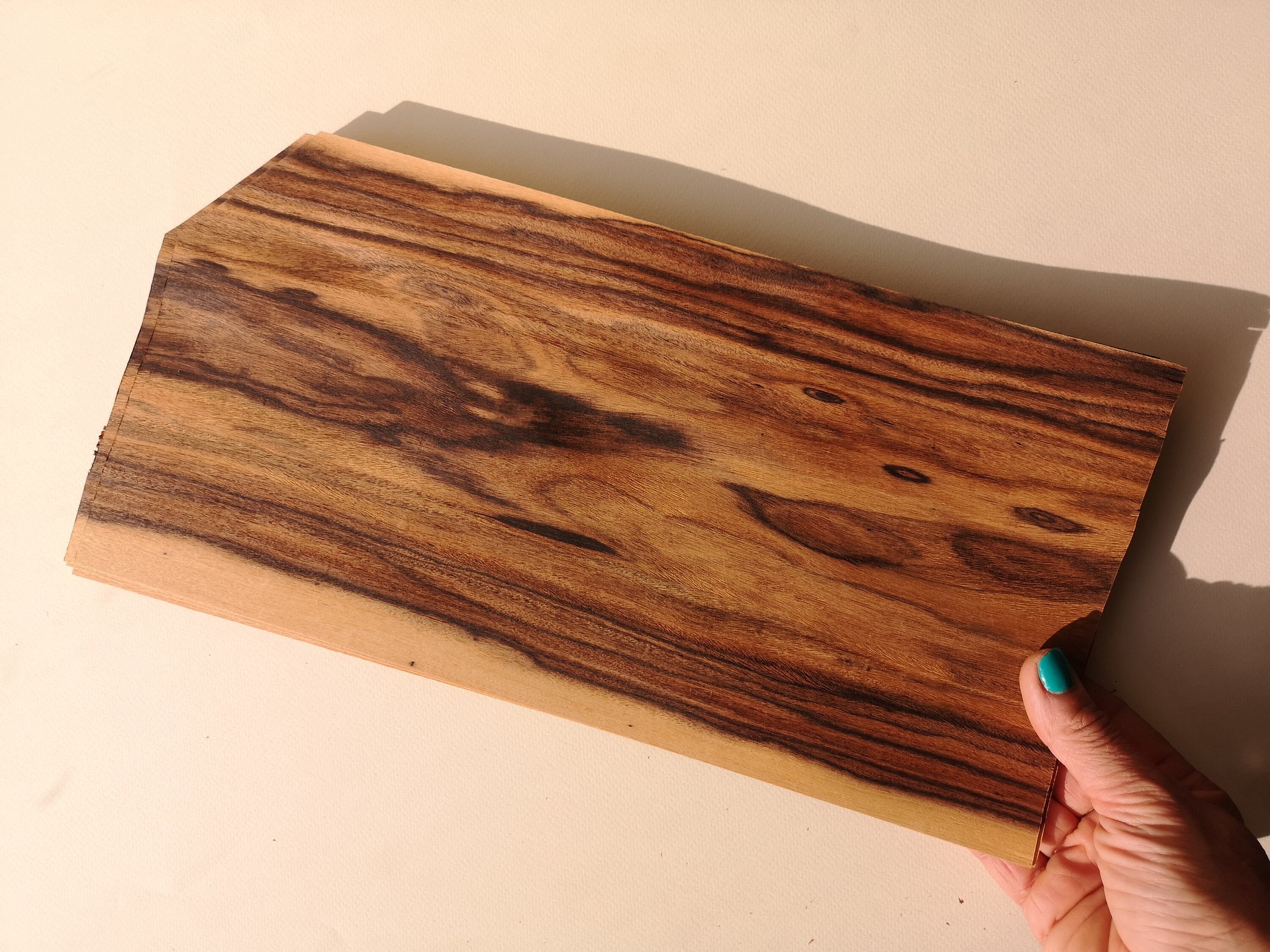 Rosewood Palisander veneer marquetry kit natural wood Etsy