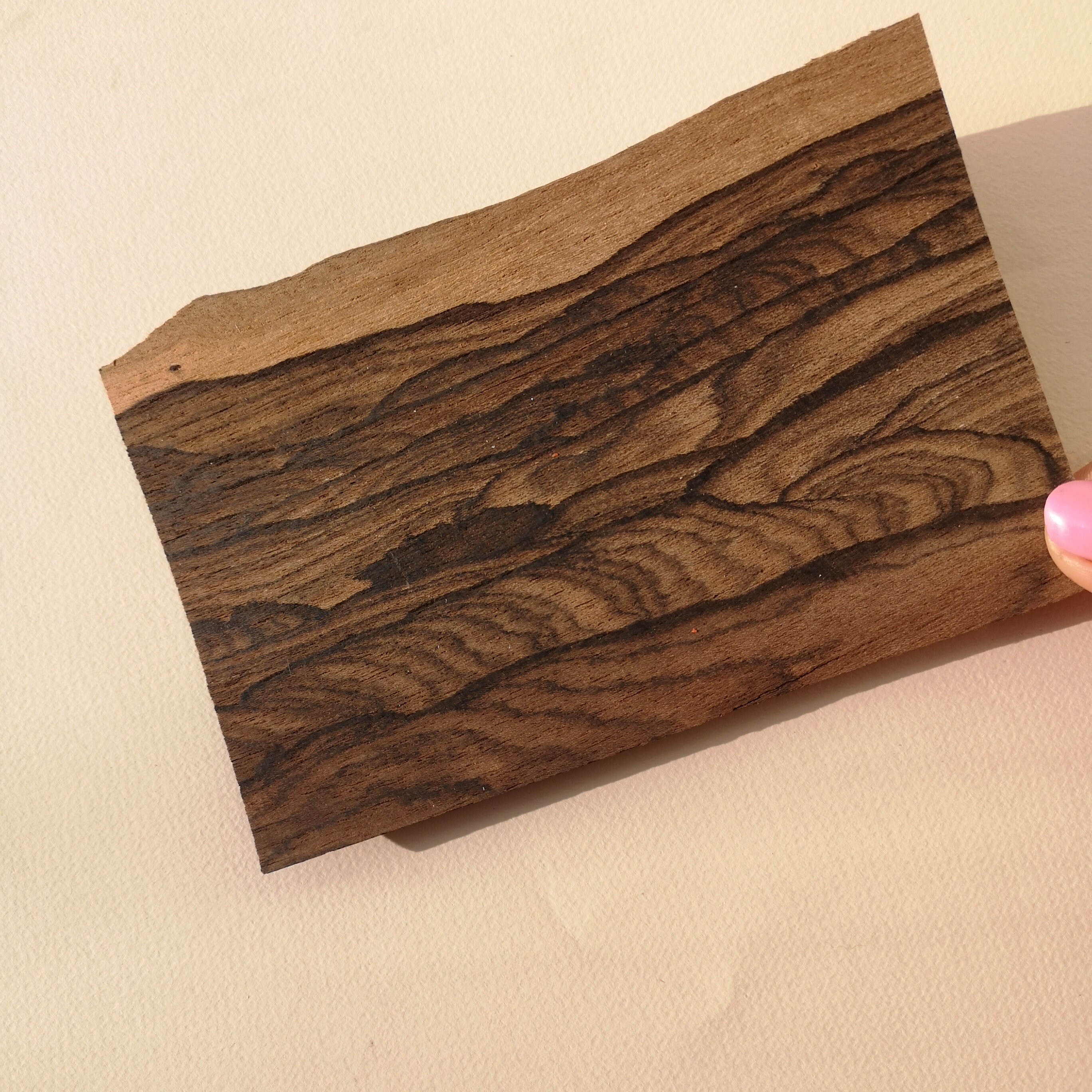 Ziricote natural wood veneer natural wood sheets for DIY Etsy