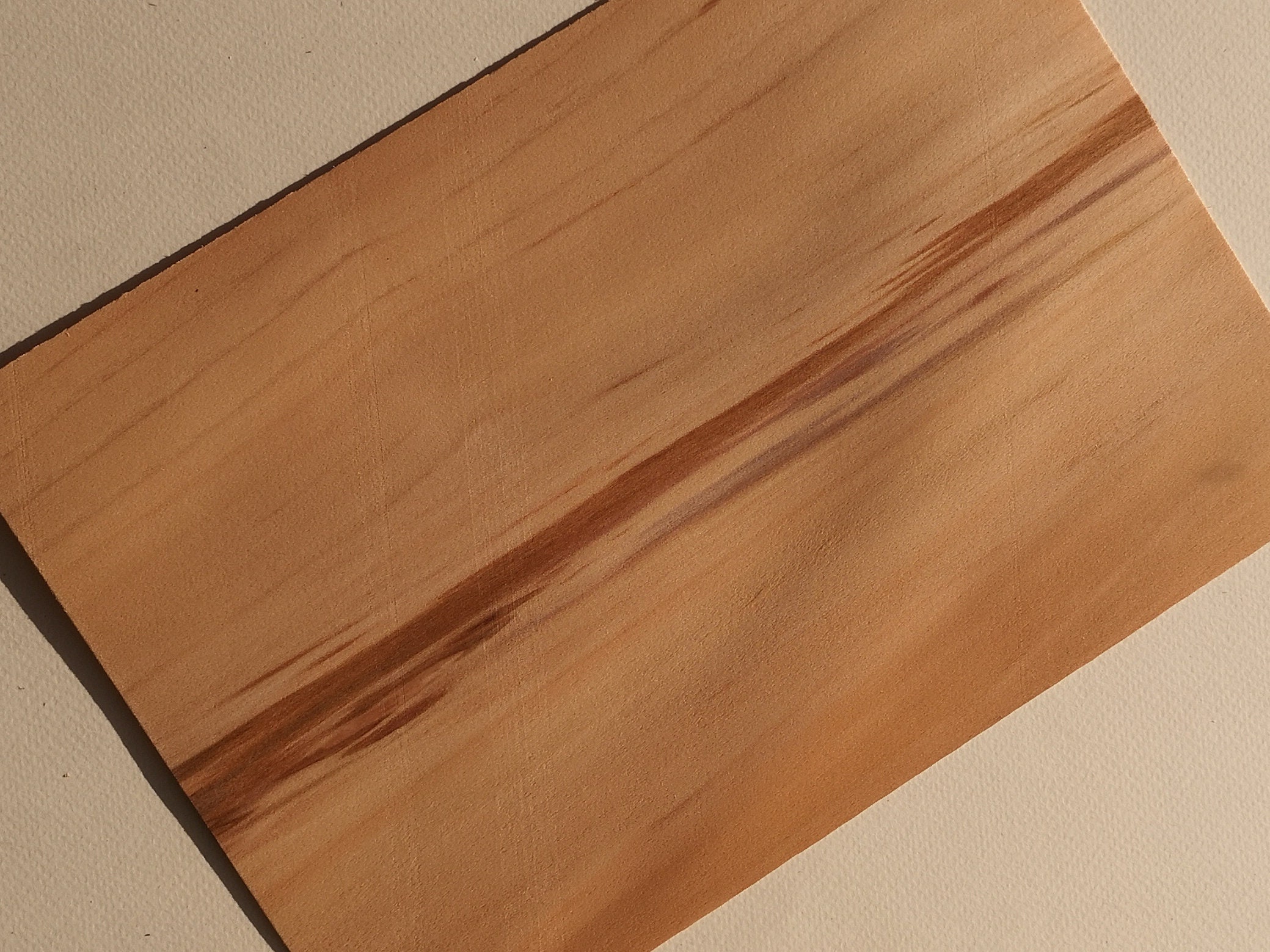 Red Gum veneer natural wood sheets for DIY projects Etsy