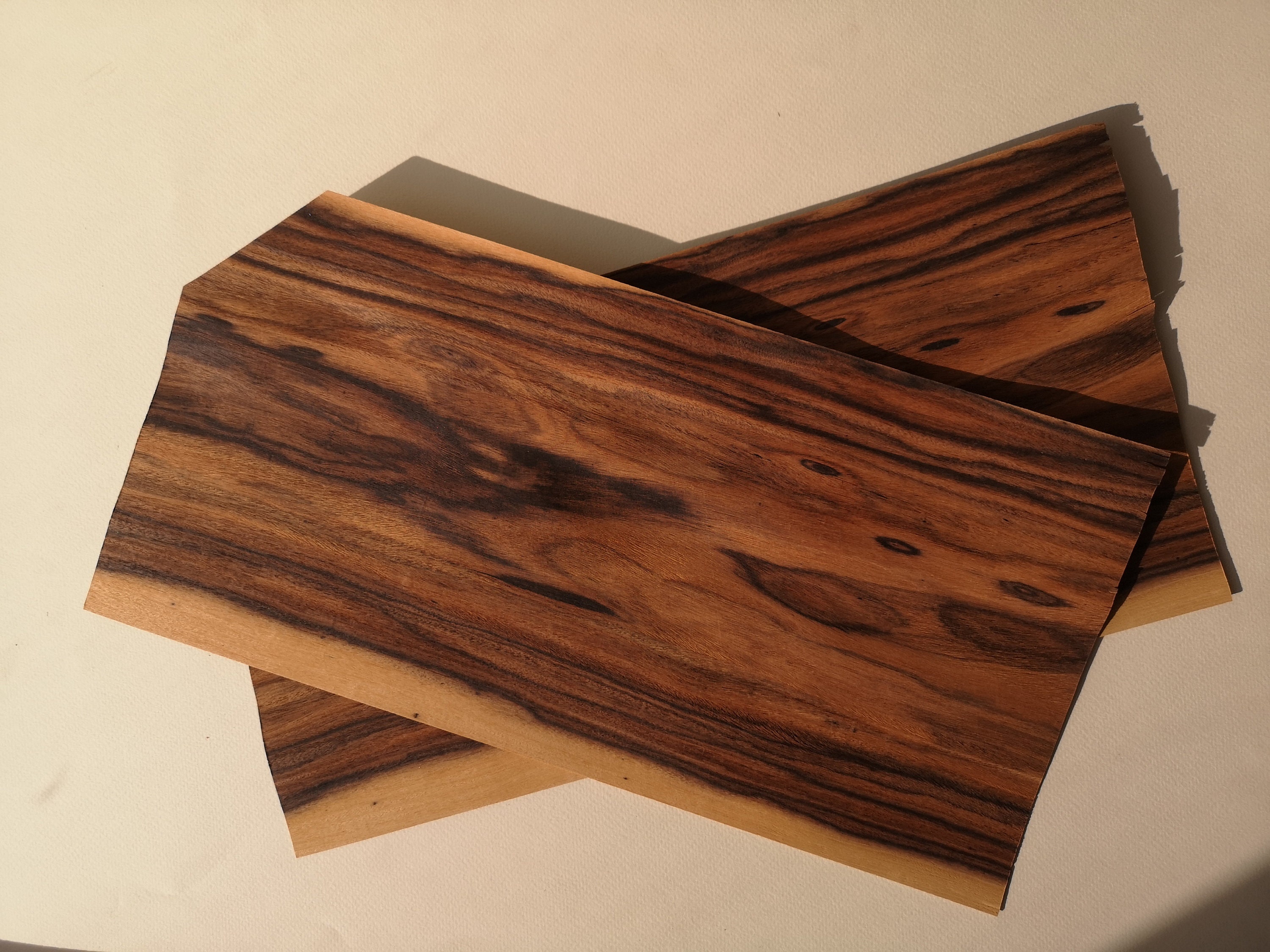 Rosewood Palisander veneer marquetry kit natural wood Etsy