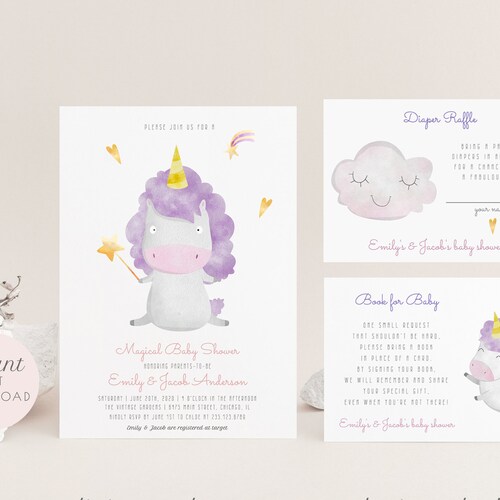Unicorn Name Game Printable What Is Your Unicorn Name Etsy Australia