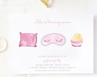 Slumber Party Invite Etsy
