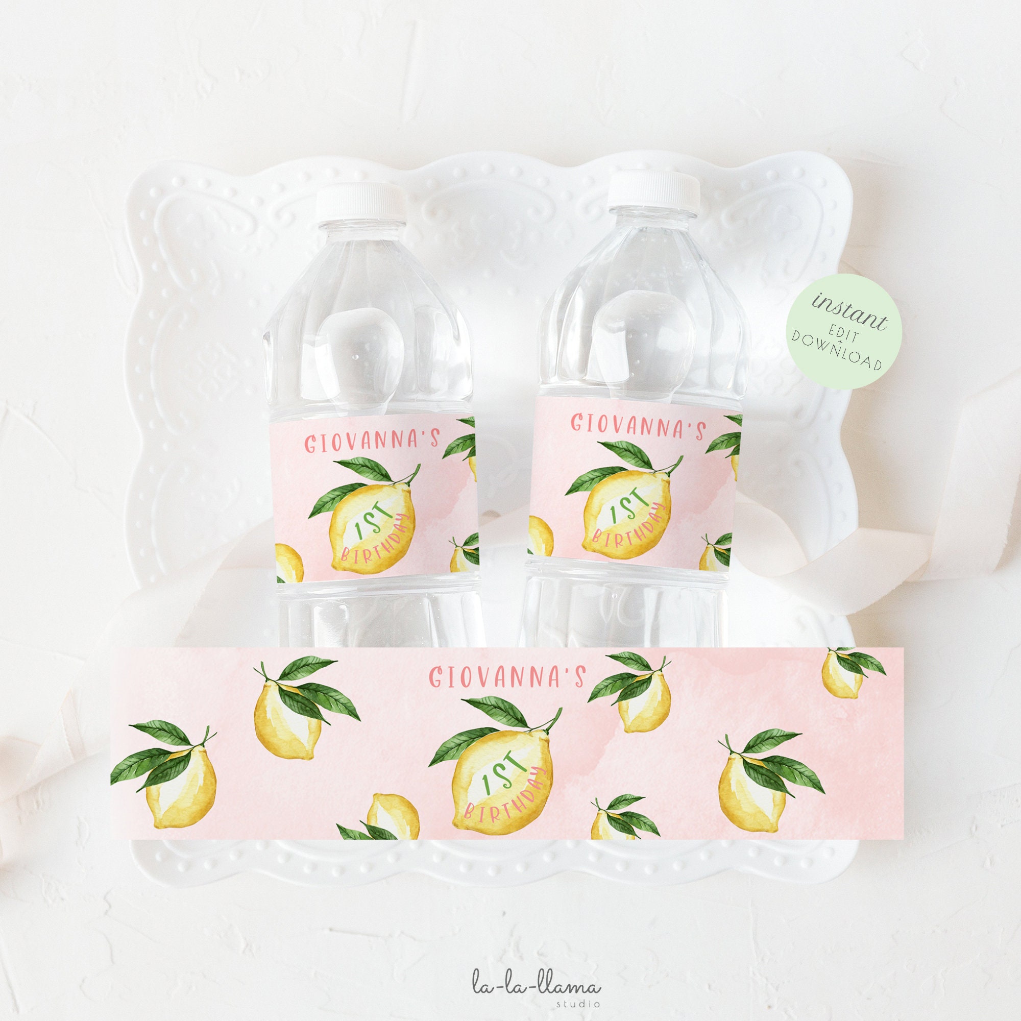 Pink Lemonade Labels - Etsy