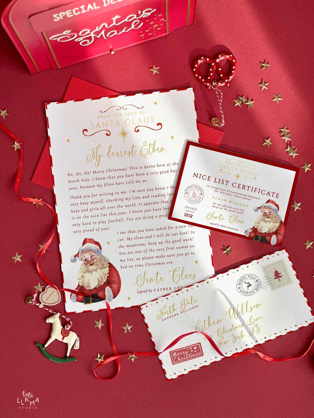 Editable Letter From Santa Kit: Nice List Certificate, Letter ...