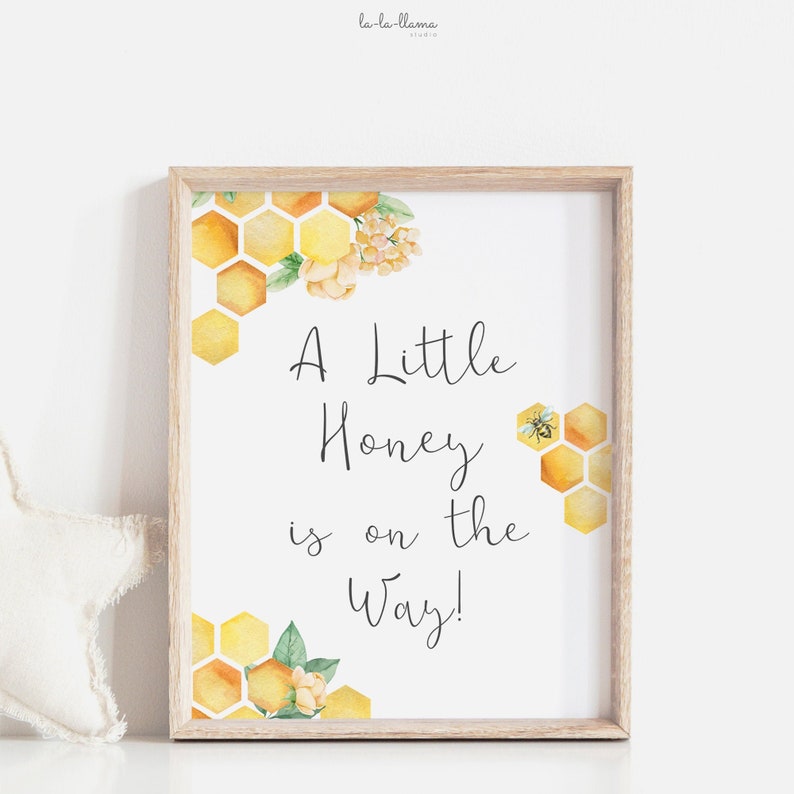 Fotohintergrund Für Babyparty – Motiv „A Little Honey Is On The Way“ Mit Biene & Sonnenblume, 2,1 X 1,5 M