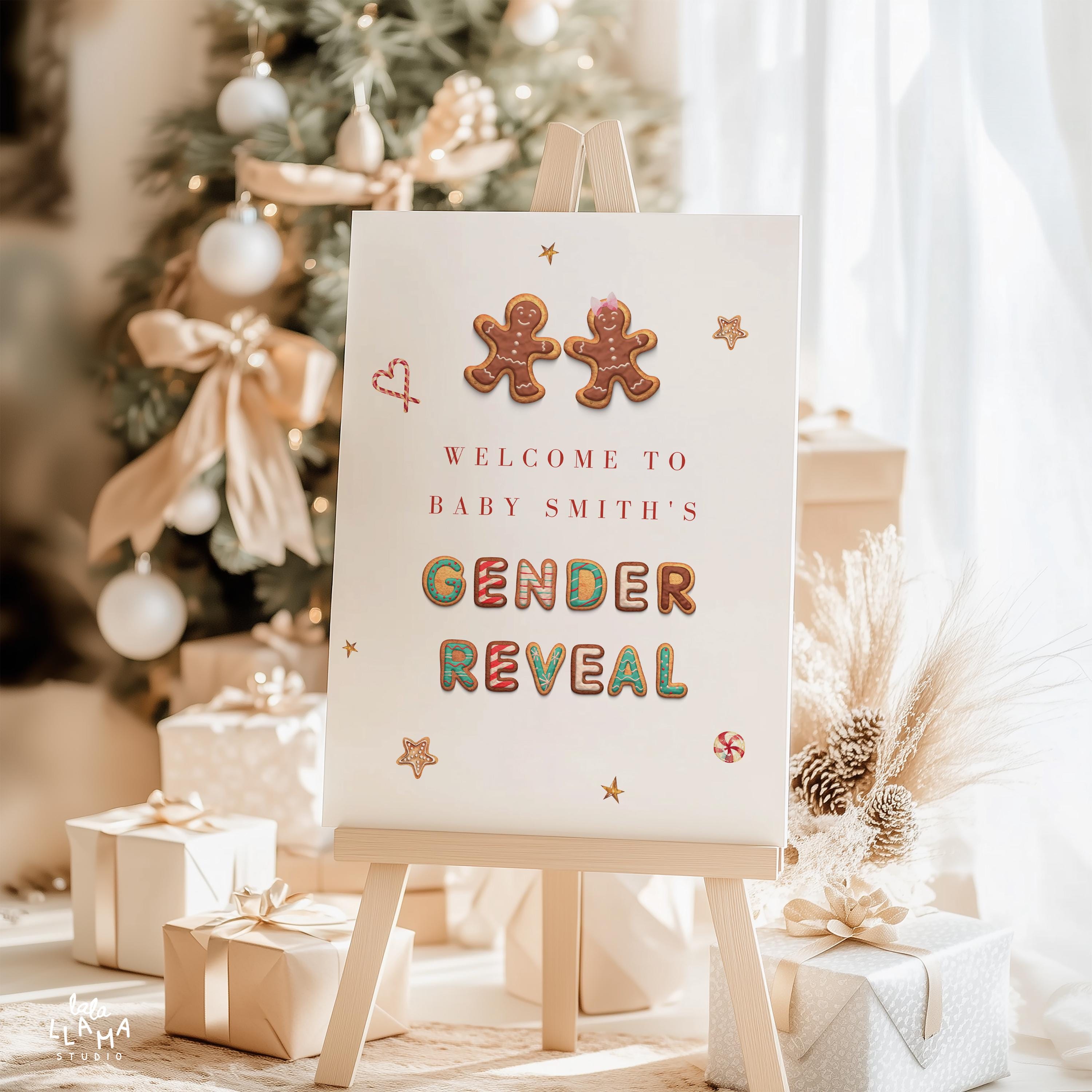 Cartel de bienvenida para revelación de género de invierno: Póster de  recepción de baby shower de jengibre (Descarga instantánea editable 090) -  Etsy México, image size:3000x3000