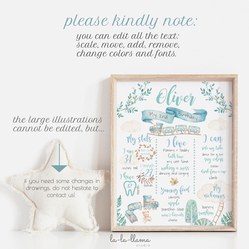 Boy Train 2nd Birthday Chalkboard Instant Download Chugga Chugga Two Two Milestones Board Printable 037 Boy 2nd Birthday Gift