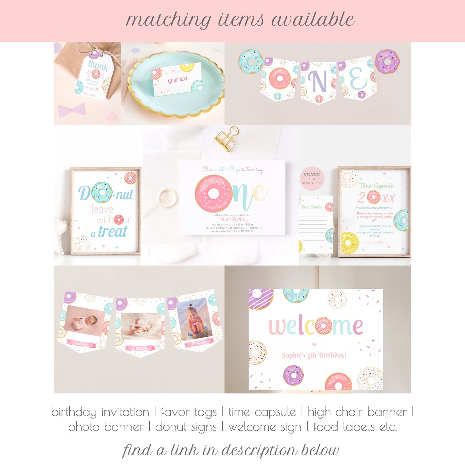 Donut Party Sign Printable Donut Leave Without a Treat Sign - Etsy