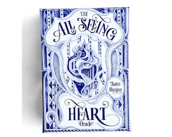 Oracle deck, The All Seeing Heart Oracle cards, Blue/White, 44 cards and guidebook. Order now