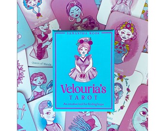 Velourias Tarot Deck, 78 Intuitive Karten & Ratgeber - Dein ultimatives Werkzeug für Resilienz. Jetzt shoppen