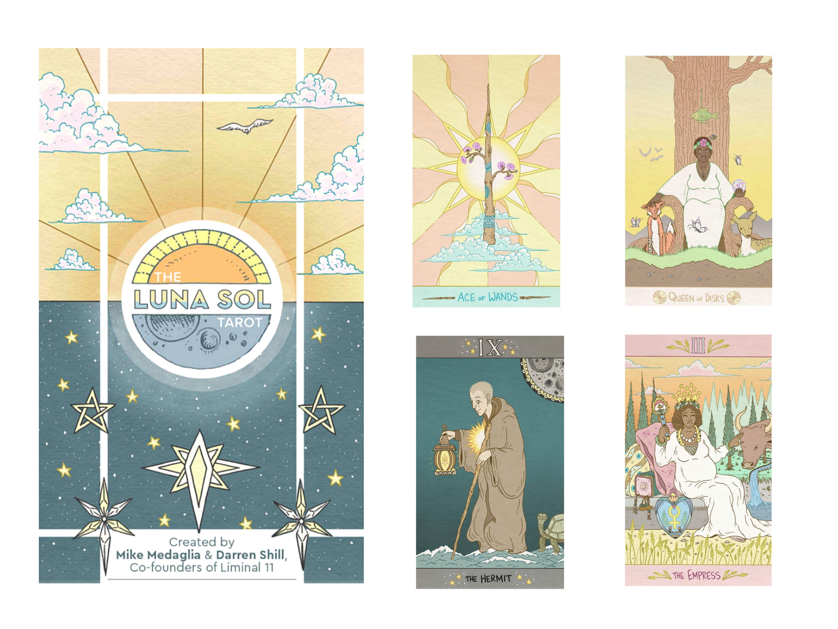 Luna Sol Tarot Card Deck 78 Cards & Guidebook. Shop Now - Etsy