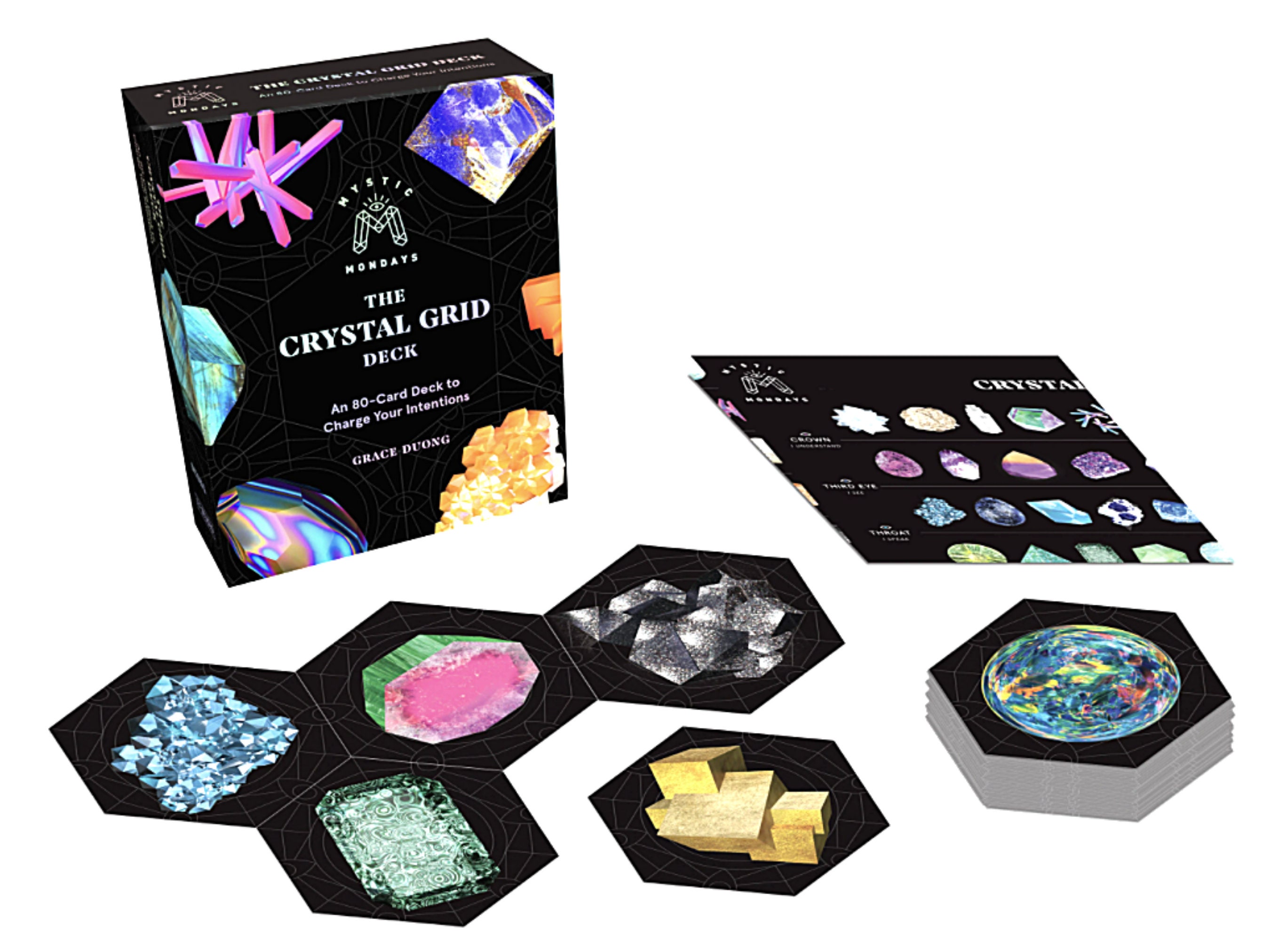 The Crystal Grid oracle deck 80 cards to charge your Etsy