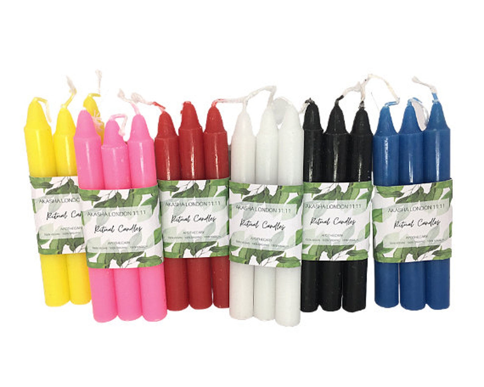 Ritual Candles pack of 3 5 colours to choose from each Etsy