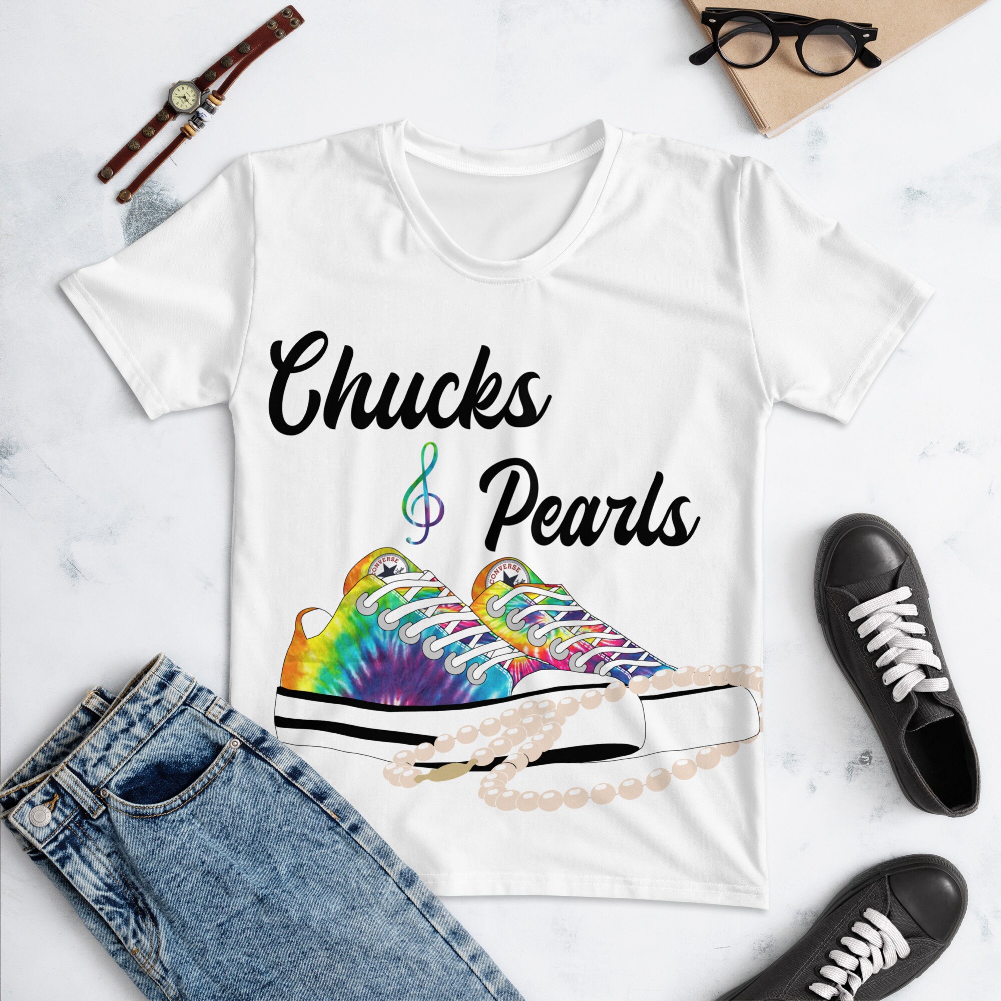 Chucks and Pearls T-Shirt 